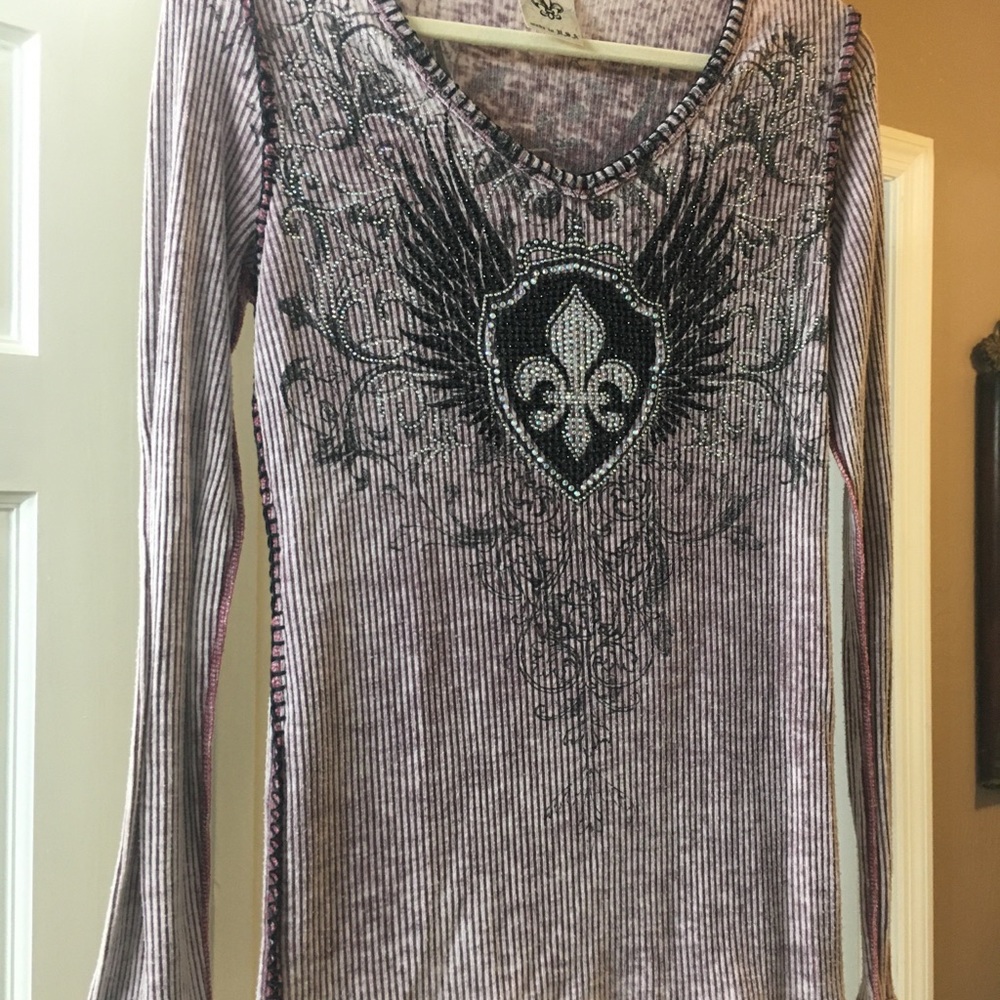 Rose pink longsleeve top